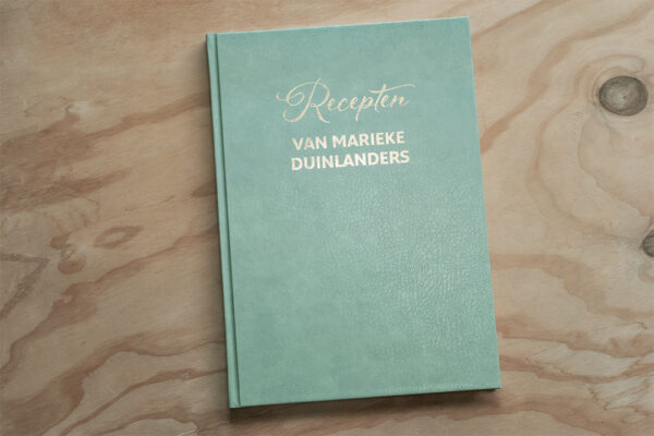 groen receptenboek invulboek