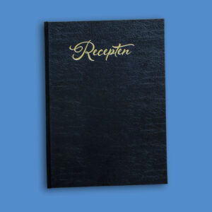 zwart recepten invulboek