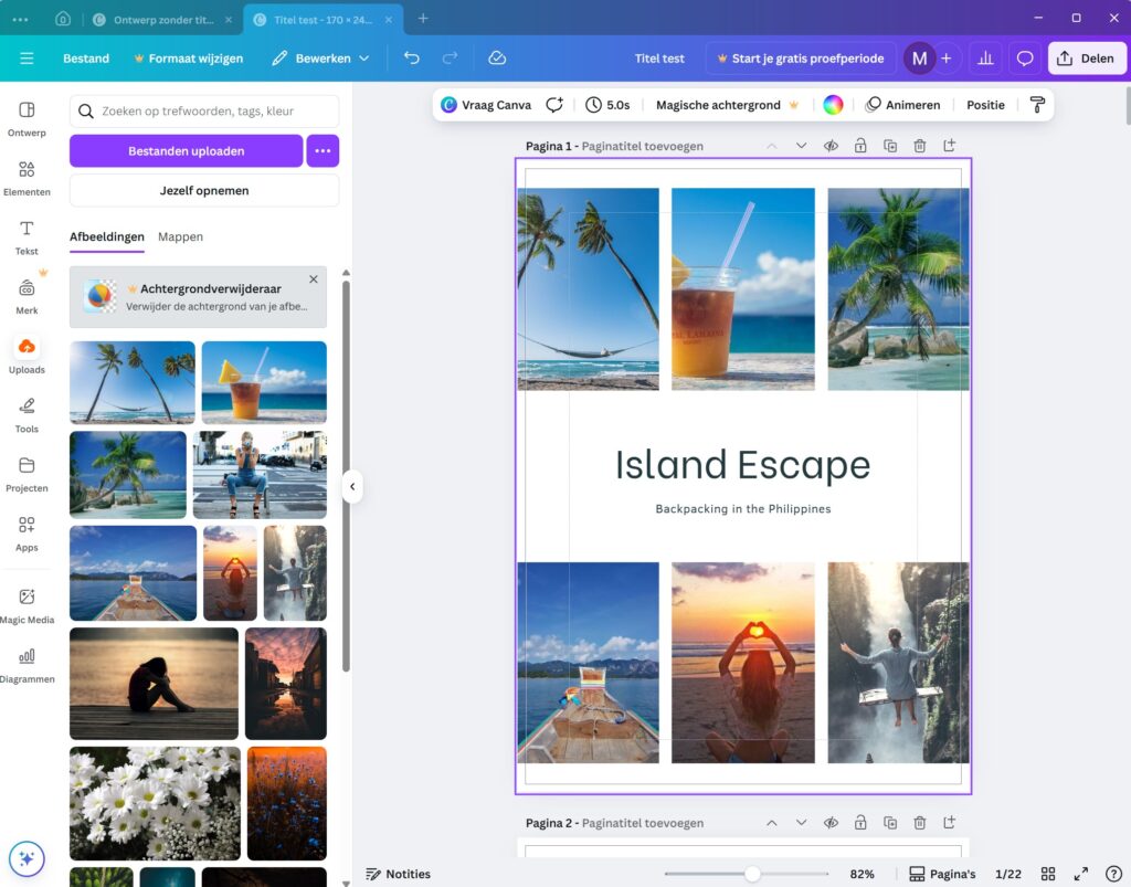 fotoboek maken in canva