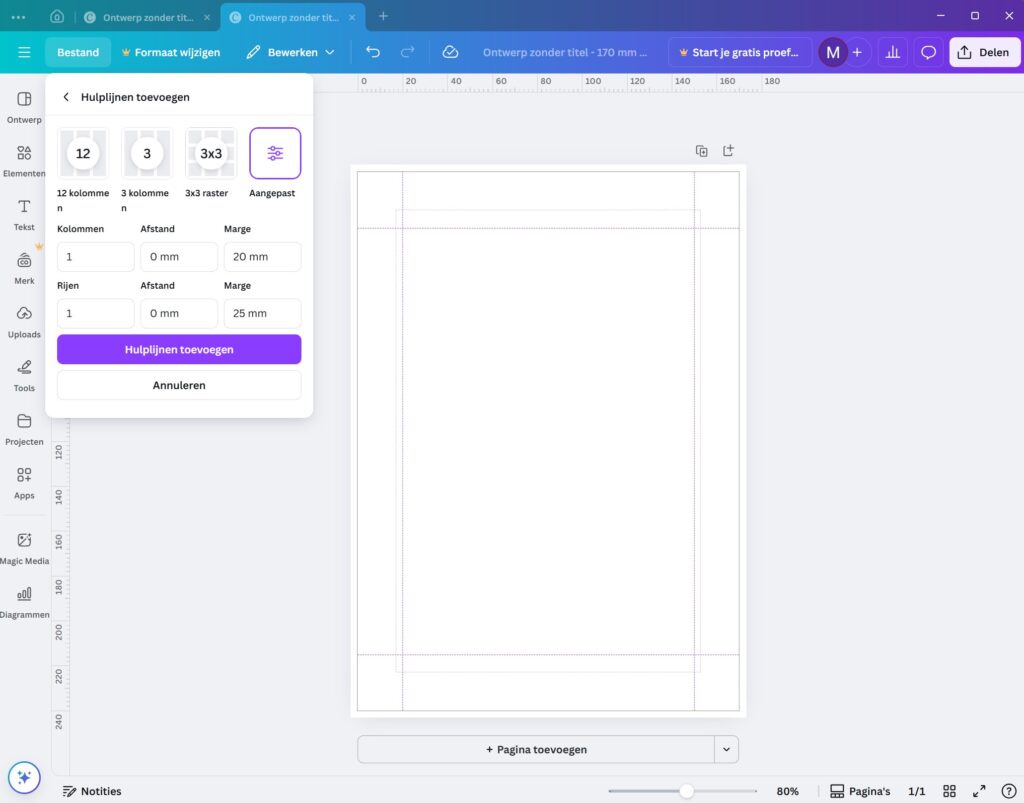 Canva boek maken